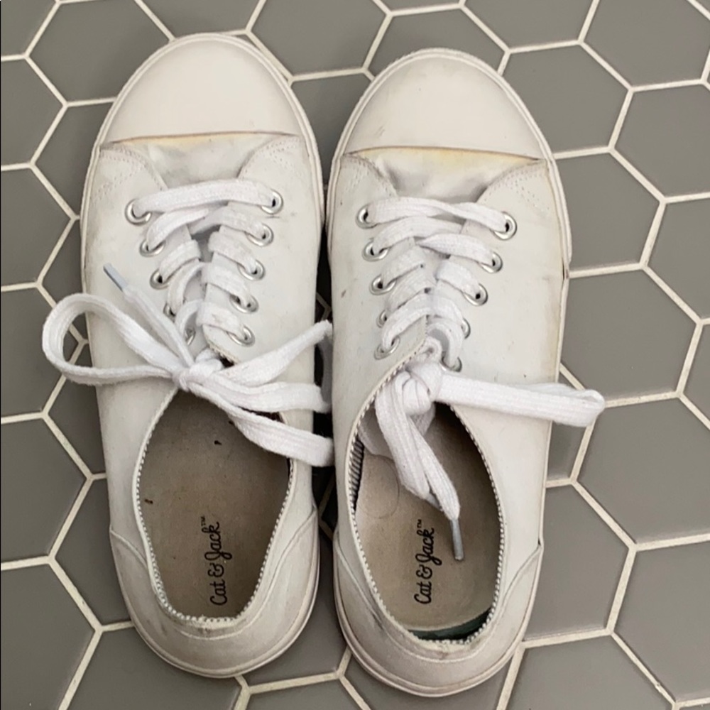 White sneakers